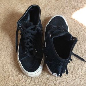 Black fringe vans